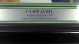 CLIFF AVRIL AUTOGRAPHED SIGNED FRAMED 8X10 PHOTO SEAHAWKS MCS HOLO 107810