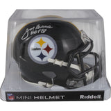 Joe Greene Autographed/Signed Pittsburgh Steelers Mini Helmet Beckett 49034