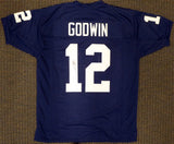 Penn State Nittany Lions Chris Godwin Autographed Signed Blue Jersey Beckett