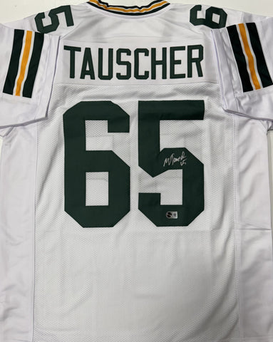 MARK TAUSCHER Signed Replica White Jersey - Green Bay Packers - BAS