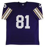 Carl Eller "HOF 2004" Authentic Signed Purple Pro Style Jersey BAS Witnessed