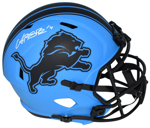 AMON-RA ST BROWN SIGNED DETROIT LIONS RAVE FULL SIZE SPEED HELMET BECKETT