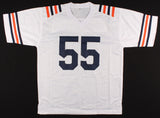Lance Briggs Signed Chicago Bears White Jersey (JSA COA)7xPro Bowl(2005-2011) LB