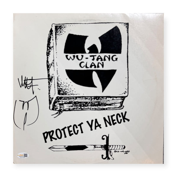Method Man Signed Autographed Protect Ya Neck Vinyl "W" Inscription