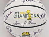 1978-79 NBA Champions Sonics Autographed Basketball 9 Sigs (Smudged) MCS 70320