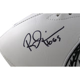 Russ Grimm Autographed Washington Redskins Logo Football HOF Beckett 54297
