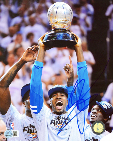 Thunder Serge Ibaka Authentic Signed 8x10 Vertical Photo BAS #BR24975