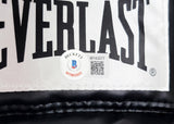 Floyd Mayweather Jr. Auto Black Everlast Glove Right Hand In Silver Beckett Wit
