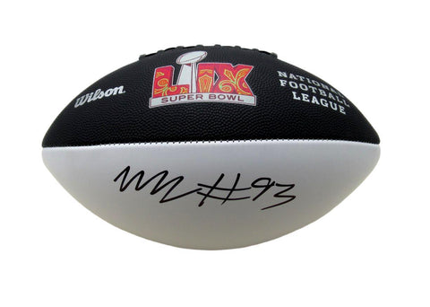 Milton Williams Signed/Auto Super Bowl LIX Logo Football Eagles Beckett 193566