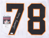 Anthony Munoz Signed Cincinatti Bengals Jersey (JSA COA) 2xSuper Bowl O-Tackle