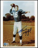 Frank Gifford Autographed 8x10 Photo New York Giants Beckett BAS QR #BS31953