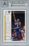 Spud Webb Signed 1991 Upper Deck #419 Trading Card Beckett 10 Slab 36316