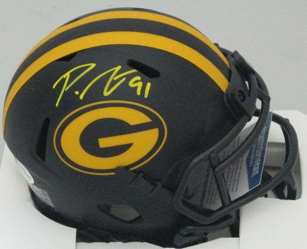 Packers PRESTON SMITH #91 Signed Riddell ECLIPSE Mini Helmet AUTO - JSA