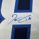 Framed Autographed/Signed Kyle Connor 35x39 Winnipeg Blue Jersey JSA COA