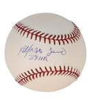 Alfonso Soriano Signed OML Baseball Inscribed "39 HR" (JSA COA) Cubs & Yankees
