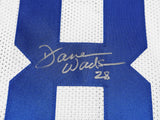DALLAS COWBOYS DARREN WOODSON AUTOGRAPHED WHITE JERSEY BECKETT BAS QR 230010