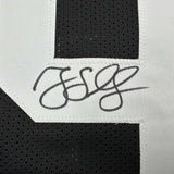 Autographed/Signed Greg Lloyd Pittsburgh Black Jersey Beckett BAS COA
