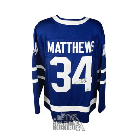 Auston Matthews Autographed Toronto Maple Leafs Fanatics Hockey Jersey Fanatics