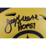 Joe Greene Autographed Pittsburgh Steelers Rave Mini Helmet HOF Beckett 49603