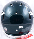 Miles Sanders Autographed Eagles F/S Speed Authentic Helmet-Beckett W Hologram