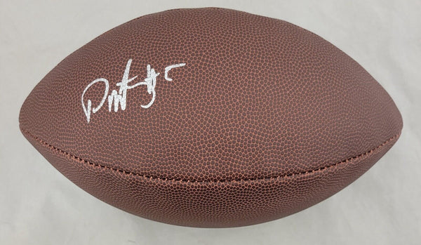 DAVID MONTGOMERY SIGNEDNFL SUPERGRIP REPLICA FOOTBALL BECKETT QR