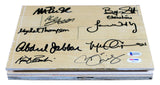 Showtime Lakers (9) Magic, Kareem +7 Signed 8x10 Forum Floorboard PSA & BAS 2