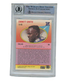 Emmitt Smith Autographed 1990 Fleer U-40 Card Grade 10 Auto Beckett 39440