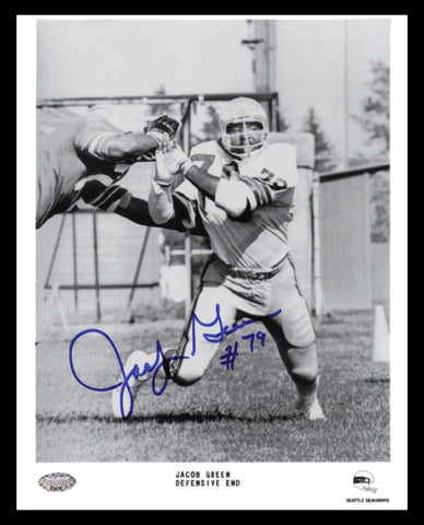Jacob Green Autographed Signed 8x10 Photo Seattle Seahawks MCS Holo #63416