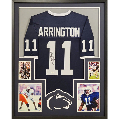 Lavar Arrington Autographed Signed Framed Penn State Jersey JSA
