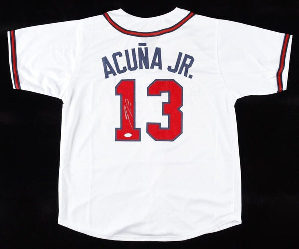 Ronald Acuna Jr. Signed Atlanta Braves Jersey (JSA) 2018 N.L. Rookie of the Year