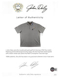John Daly Authentic Signed Match Worn Gray Loudmouth Polo Shirt BAS #BH00338