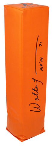 Walter Jones (SEAHAWKS) Signed Orange Endzone Football Pylon w/HOF'14 - SS COA