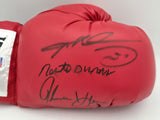 Boxing Greats Autographed Glove Leonard Hearns Duran Beckett PSA/DNA 5A16137