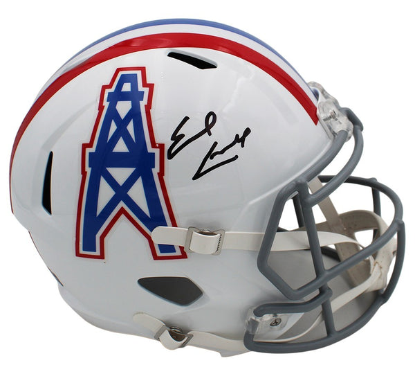 Earl Campbell Signed Houston Oilers Speed Full Size Throwback 75- 80 NFL Helmet