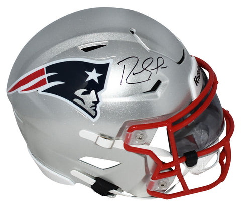 RANDY MOSS AUTOGRAPHED NEW ENGLAND PATRIOTS SPEEDFLEX MIDI HELMET BECKETT