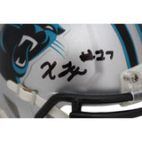 Xavier Legette Autographed/Signed Carolina Panthers Mini Helmet Beckett 48414