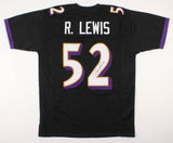 Ray Lewis Signed Ravens Black Jersey (JSA) 13xPro Bowl L.B. / 2xSuper Bowl Champ