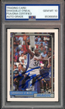 Shaquille O'Neal PSA 10 AUTO Rookie 1992 Topps #362 RC On Card GEM MINT AUTO