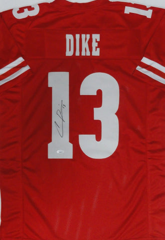 Badgers CHIMERE DIKE Signed Custom Replica Wisconsin Red Jersey AUTO - JSA