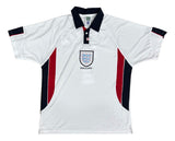 David Beckham Signed England White Score Draw Replica Jersey Panini
