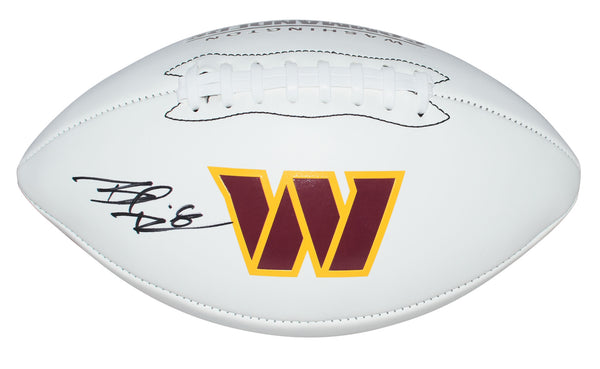BRIAN ROBINSON AUTOGRAPHED WASHINGTON COMMANDERS WHITE LOGO FOOTBALL BECKETT