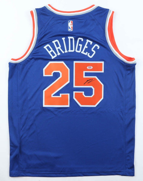 Mikal Bridges Signed New York Knicks Nike Authentic Jersey (PSA) 2026 NBA Champ