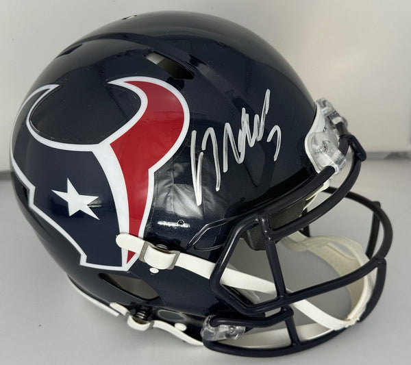 Texans Quarterback CJ STROUD Signed Full Size Authentic Speed Helmet AUTO - FAN