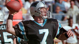 Steve Beuerlein Signed Carolina Panthers Jersey (Schwartz) Ex-Notre Dame Q.B.