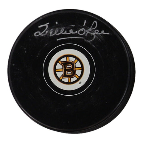 Willie O'Ree Signed Boston Bruins NHL Logo Puck (Fanatics) 2018 NHL Hall of Fame