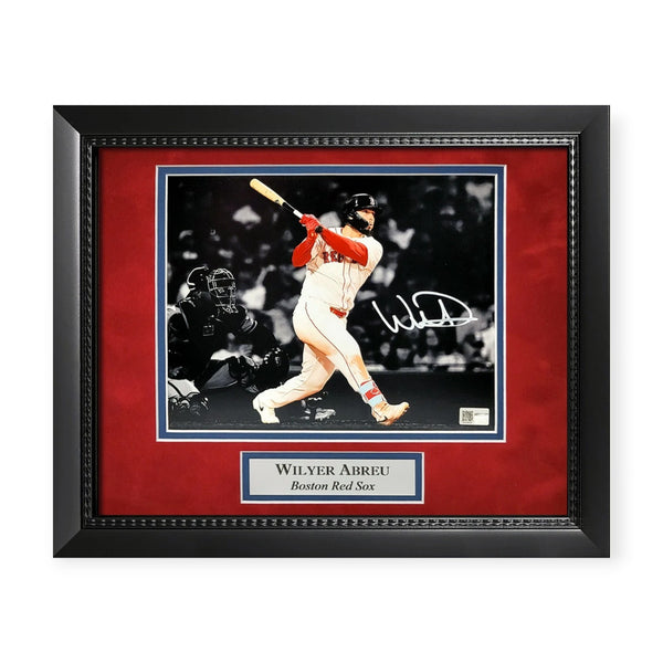 Wilyer Abreu Boston Red Sox Signed Autographed 8x10 Photo Framed to 11x14