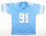 Robert Porcher Signed Detroit Lions Jersey (JSA) Motown Defensive End 1992-2004