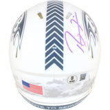 Ray Lewis Signed Baltimore Ravens 2024 STS Mini Helmet Beckett Witness 51572