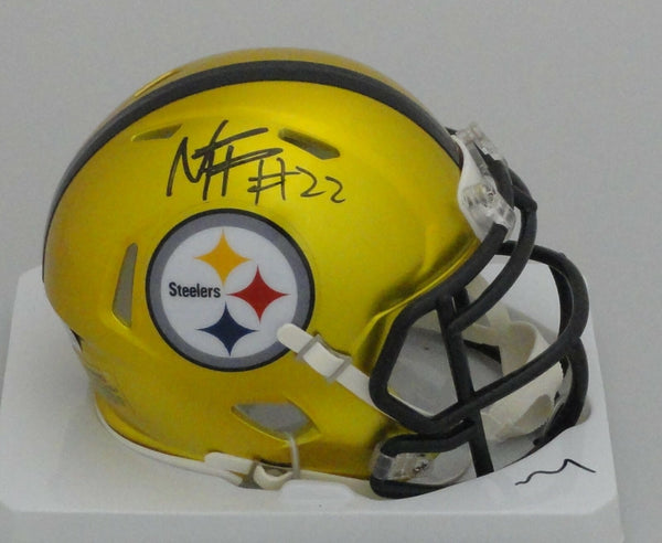 Steelers Running Back NAJEE HARRIS Signed Riddell FLASH Mini Helmet AUTO - FAN