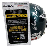Chuck Bednarik HOF Signed/Inscribed Eagles Mini Football Helmet JSA 213108